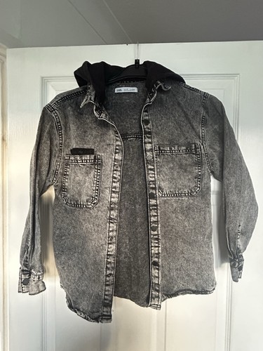 Zara boys acid wash - wash, black