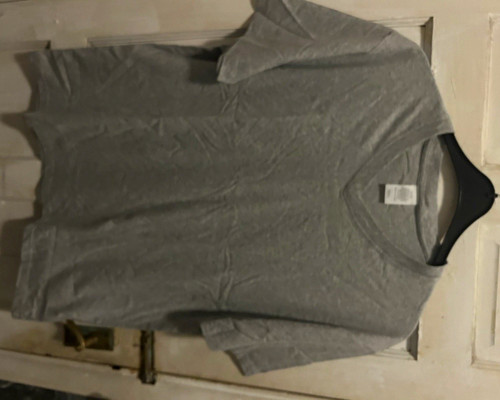Men grey solid - solid, v-neck