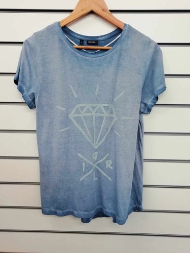 Mens blue wash diamond - blue, 'diamond'