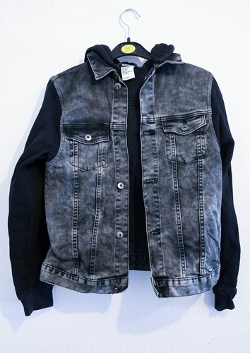 Black acid wash denim - h&m, acid-wash