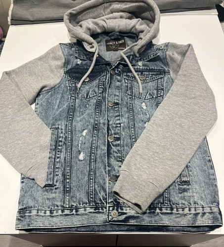 Hooded denim jacket jersey - hooded,
