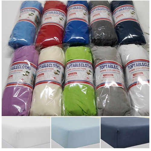 Jersey cotton fitted bed - jersey,