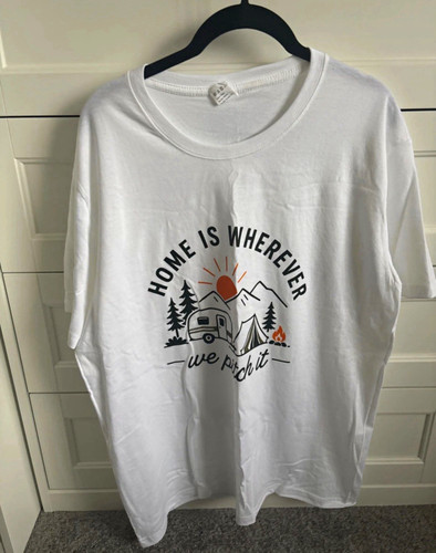 White graphic print shirt - white, t-shirt