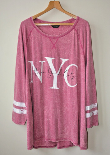 Yours pink acid wash - yours,